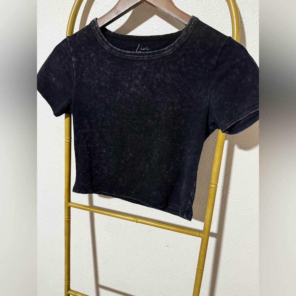 Olivia Rae Charcoal Crop Top